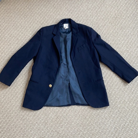 Boys navy blazer with gold buttons - Picture 1 of 7